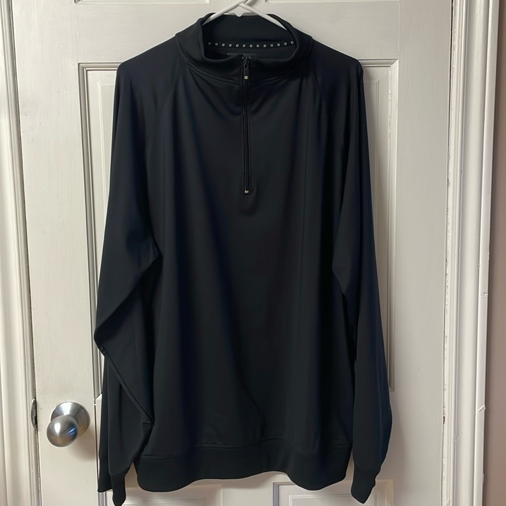 FootJoy all black golf quarter zip sweater men’s size XL